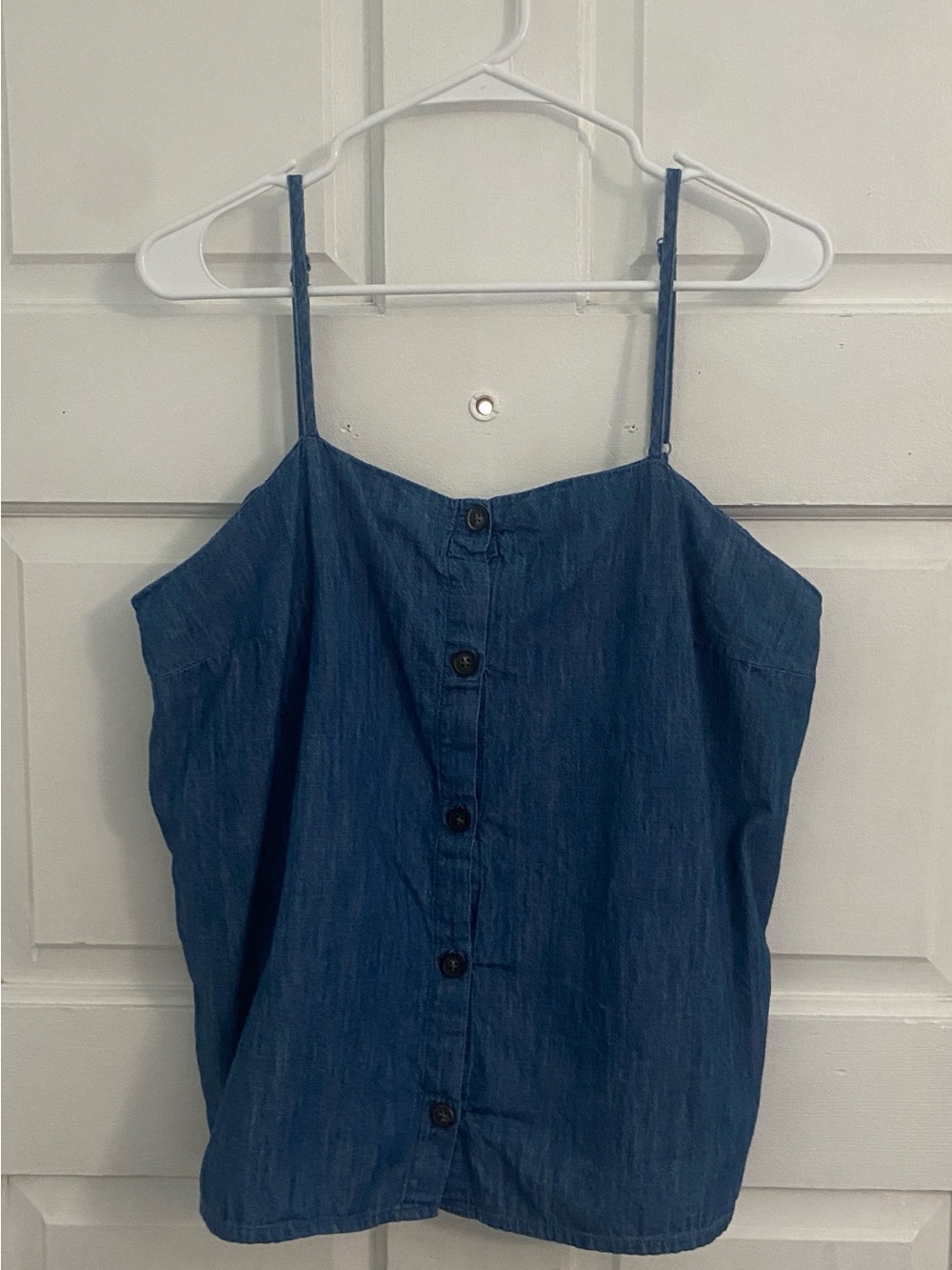Old Navy Indigo Blue Button-Front Spaghetti Strap Camisole